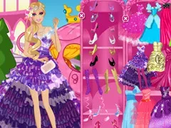باربي في حفلة القصر الراقية – لعبة تلبيس ومكياج للبنات